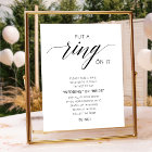 Put A Ring On It Calligraphy Bridal Shower Game