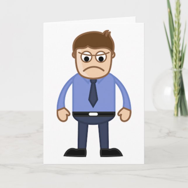 PUT A SMILE ON YOUR FACE *BOSS* ON BIRTHDAY CARD (Front)