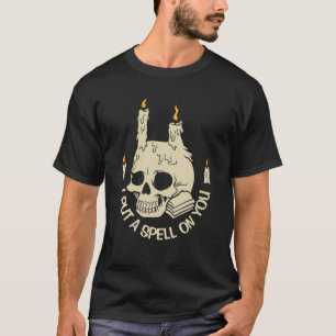 Put a Spell On You Skull & Candles Halloween T-Shirt