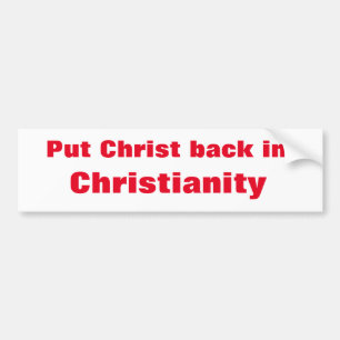 Put Christ Back  bumper s Sticker