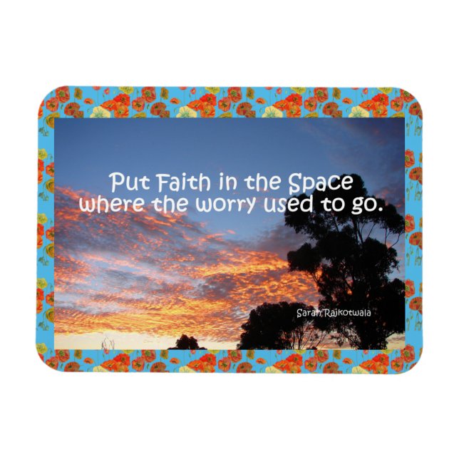 Put Faith in the Space Inspirational Quote Magnet (Horizontal)