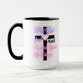 Put God first Bible inspired Faith Mug