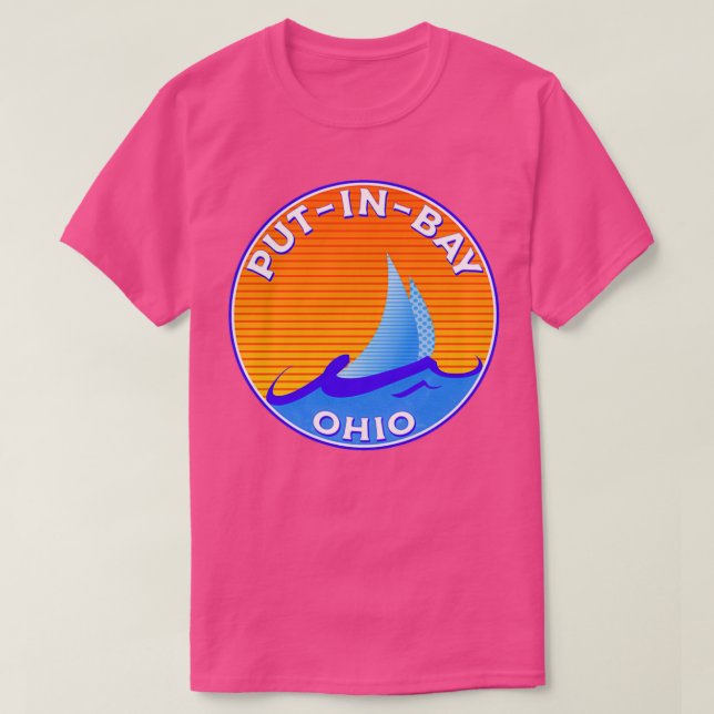 Put In Bay Ohio Lake Erie Middle Bass Island Saili T-Shirt (Design Front)