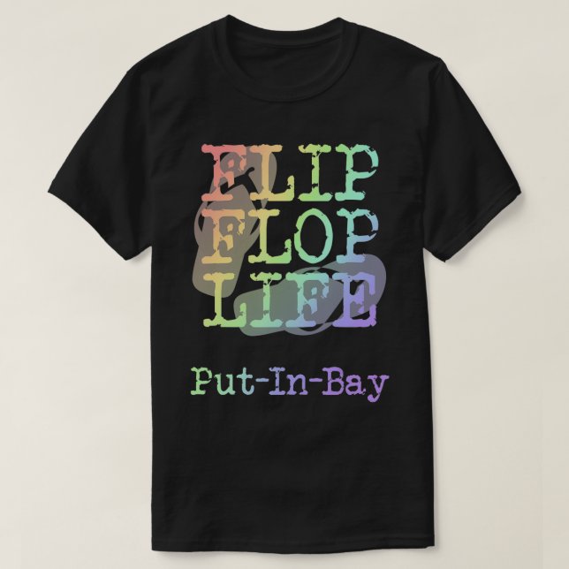 Put in Bay Ohio Summer Vacation Party  Boating Sai T-Shirt (Design Front)
