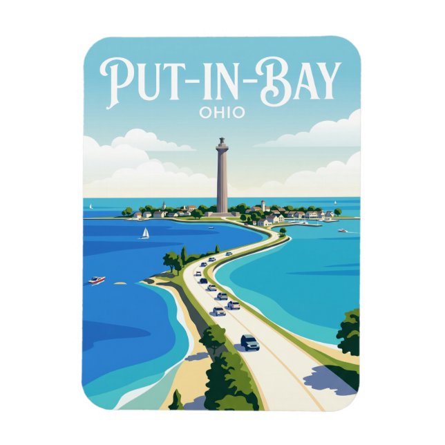 Put-in-Bay USA Magnet (Vertical)
