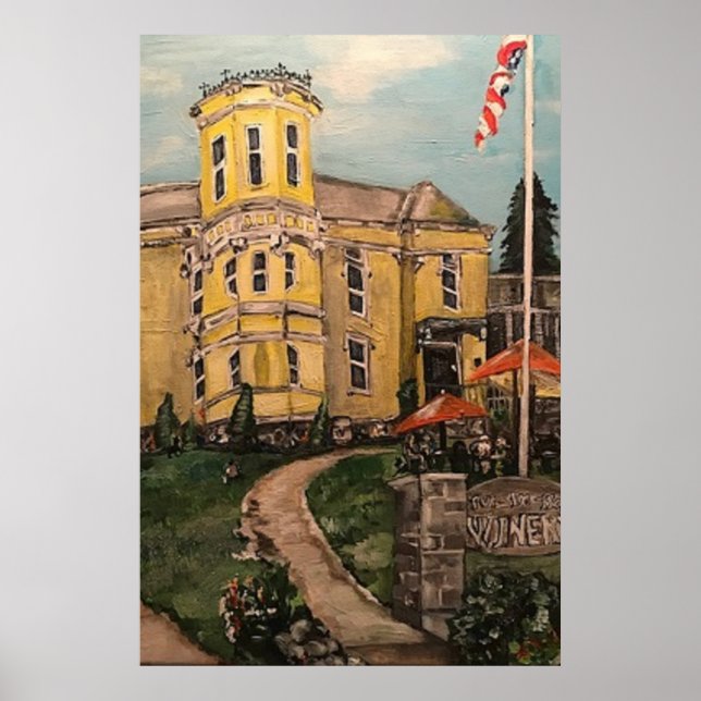 "Put-in-Bay Winery" by Willowcatdesigns Poster (Front)