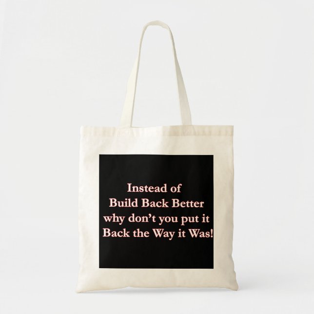 Put-It-Back-for-Darks- Tote Bag (Front)