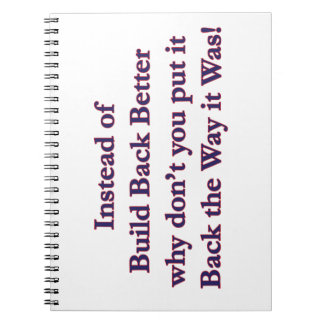 Put-It-Back Notebook