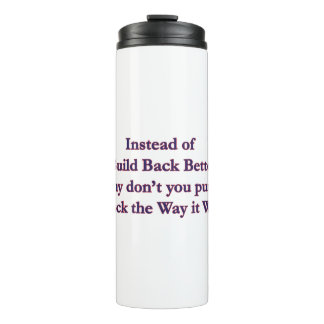 Put-It-Back Thermal Tumbler