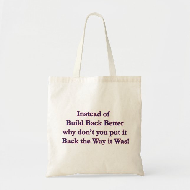 Put-It-Back Tote Bag (Front)