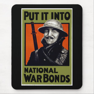 Put It Into National War Bonds Mouse Mat