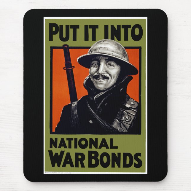 Put It Into National War Bonds Mouse Mat (Front)