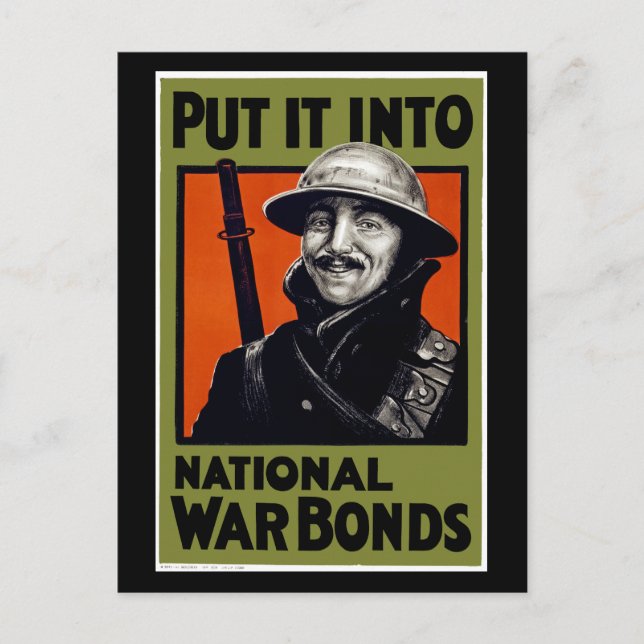 Put It Into National War Bonds Postcard (Front)