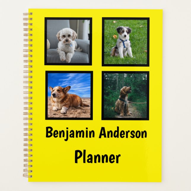 Put My Dog Pictures on  Planner (Front)