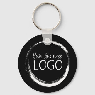 Put My Logo on a Round Black Key Ring