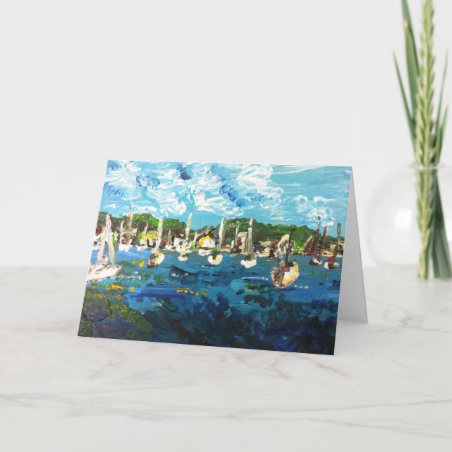 Put-n-Bay Lake Erie Painting #1 Greeting Card (Front)