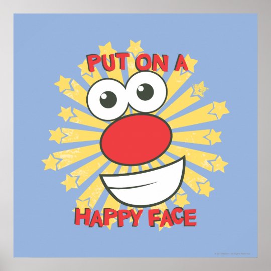 put-on-a-happy-face-poster-zazzle-co-uk