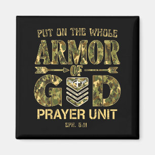 Put On The Full Armor Of God - Christian Religious Magnet