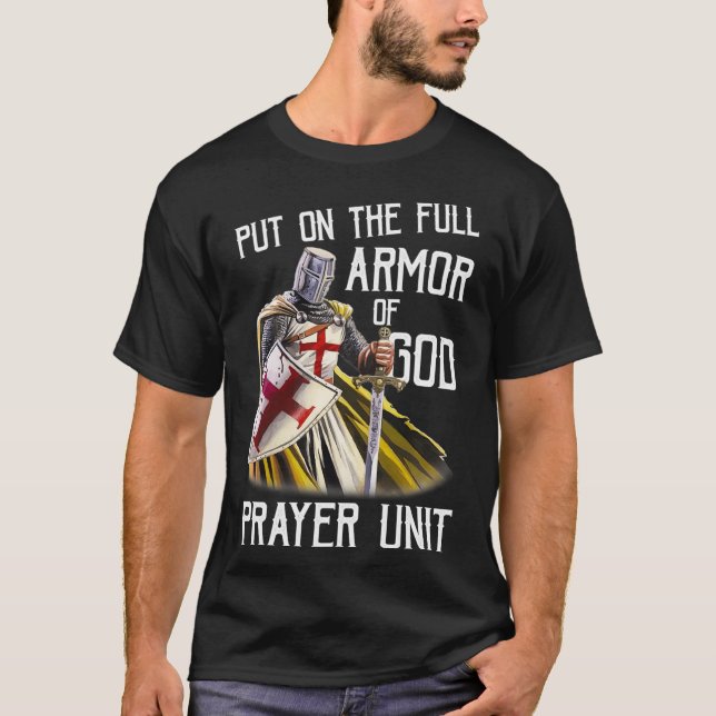 Put On The Full Armor Of God Christian Religious Q T-Shirt (Front)