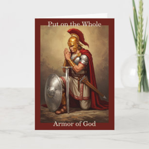 Put on the Whole Armour of God: Greeting card