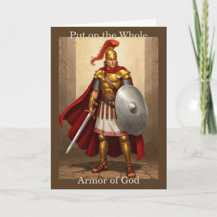 Put on the Whole Armour of God: Greeting card
