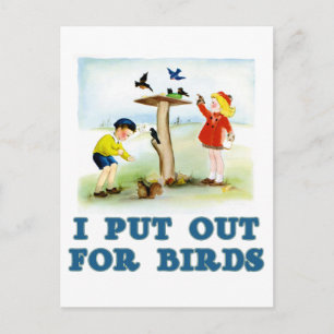 Put Out For Birds (kids) Postcard