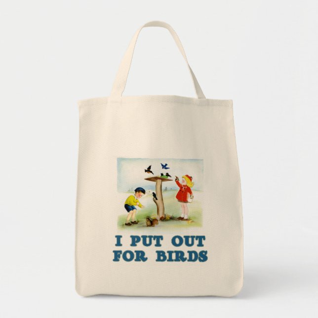 Put Out For Birds (kids) Tote Bag (Front)