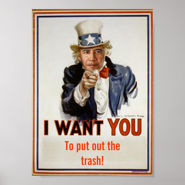 "put out the trash"  Poster (Front)
