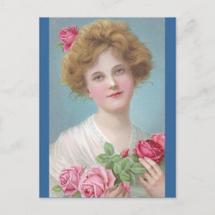 Put Roses in Your Cheeks Postcard