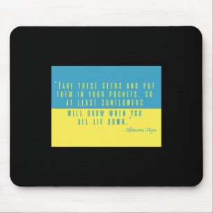 Put Sunflower Seeds In Pocket I Stand With Ukraine Mouse Mat