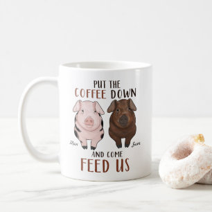 Put The Coffee - Pig -  Personalised Mug