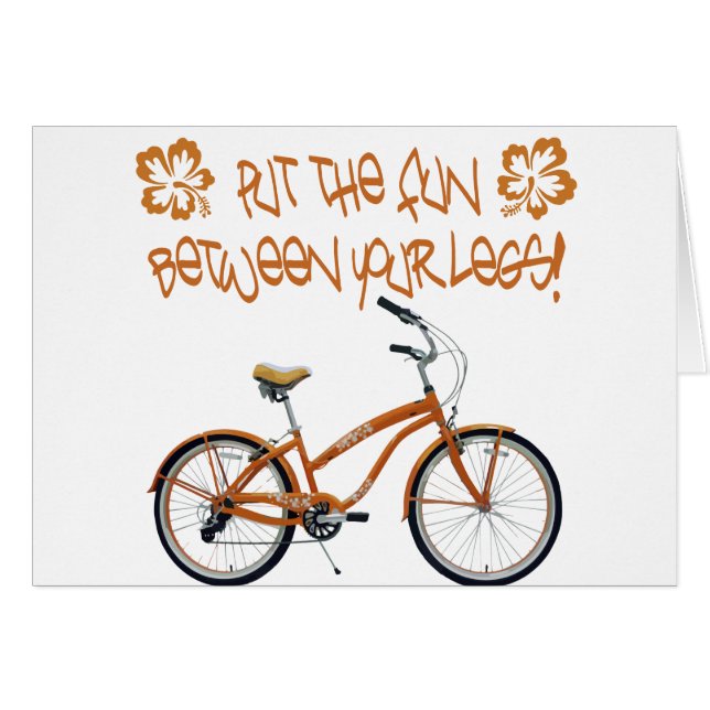 Put the FUN between your legs - Orange (Front Horizontal)
