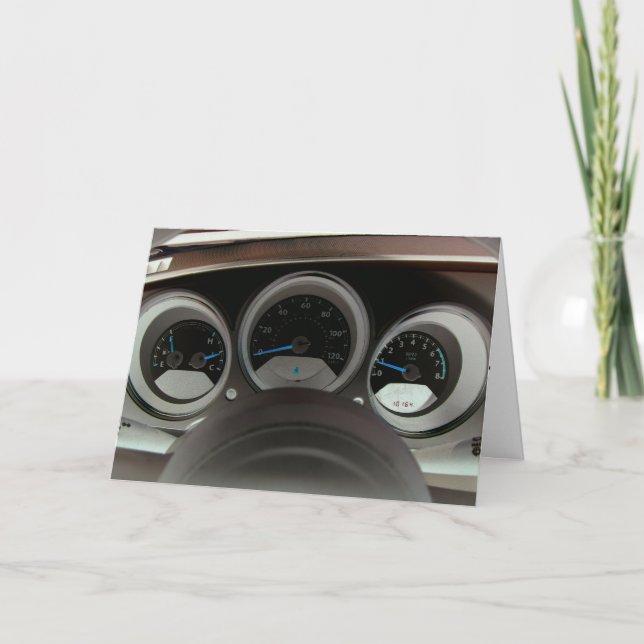 Put the pedal to the metal card (Front)