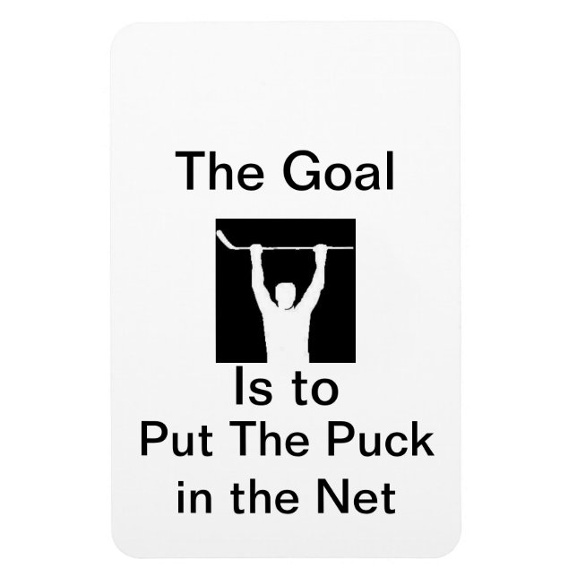 Put the puck in the net magnet (Vertical)