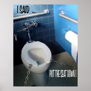 PUT THE SEAT DOWN POSTER