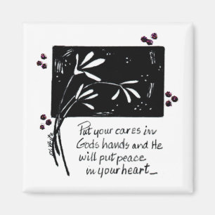 Put Your Cares in God's Hands Magnet