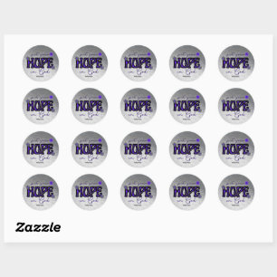Put Your Hope in God Metallic Texture Stickers
