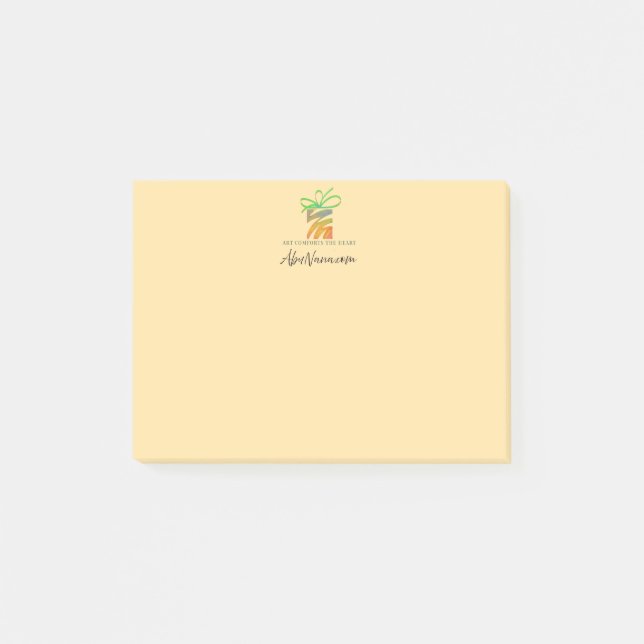 Put Your Logo Here Tablet Post-it Notes (Front)