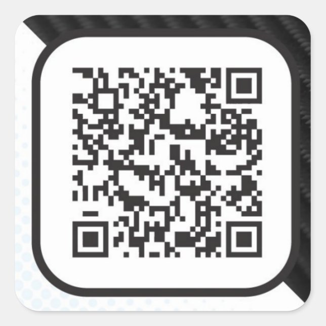 Put your Scannable QR code on these Square Sticker (Front)