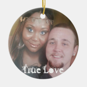 Put Your True Love Photo On A Circle Ornament