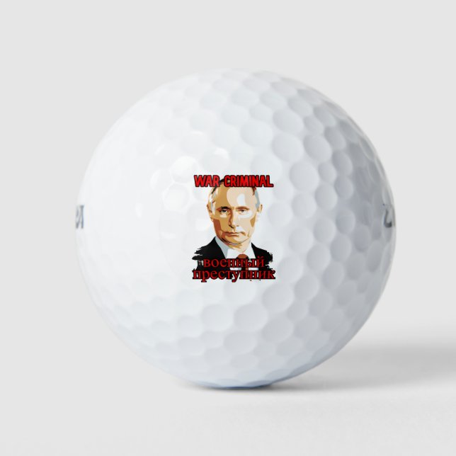 putin-2980748 war criminal golf balls (Front)