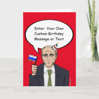 Putin Birthday Card - Customise your message - - E