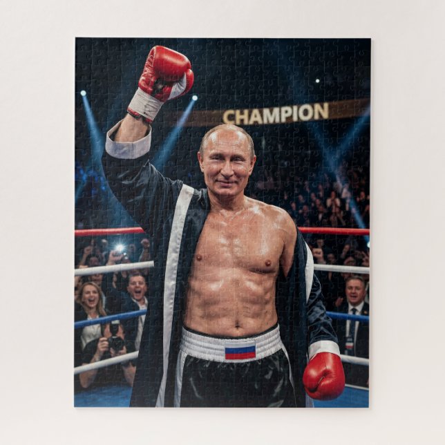 Putin Boxing Champion Heavyweight Knockout Jigsaw Puzzle (Vertical)