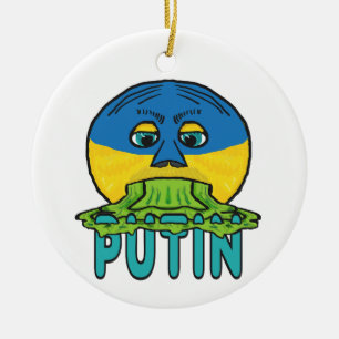 putin ceramic tree decoration