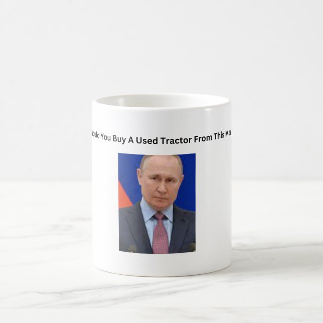 Putin Tractor Coffee Mug (Center)