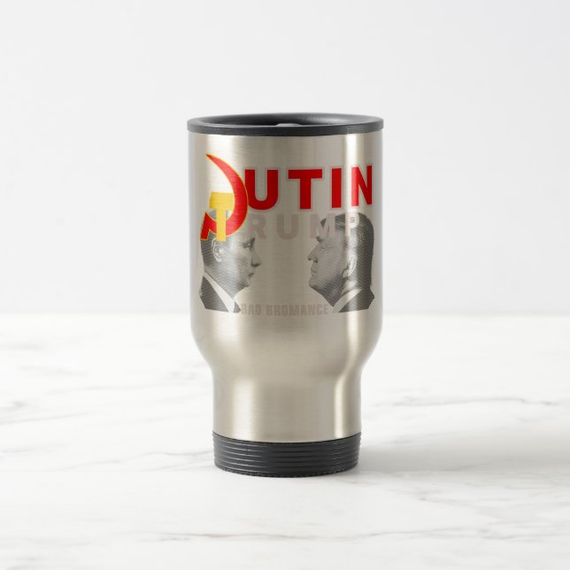 Putin Trump Bad Bromance Travel Mug (Center)