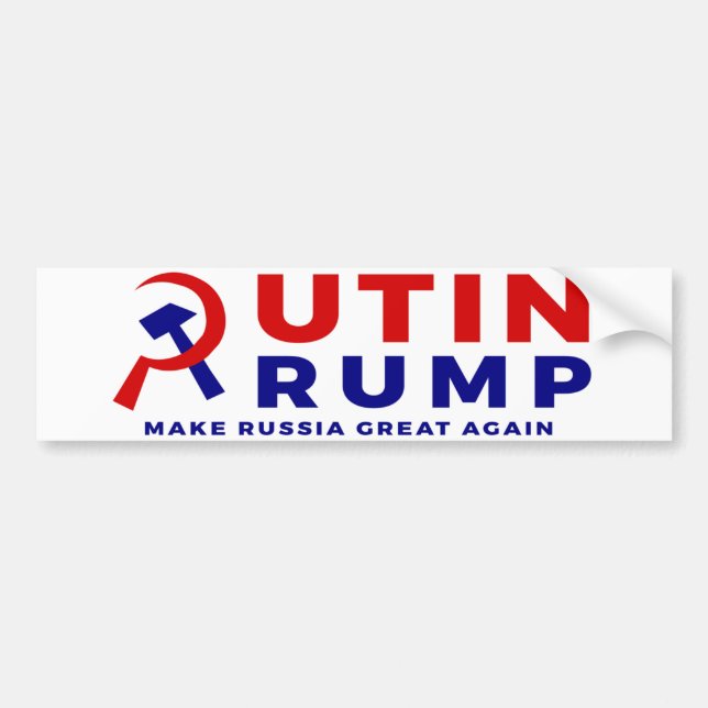 Putin/Trump Bumper Sticker (Front)