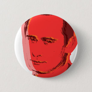 Putin vladimir 6 cm round badge