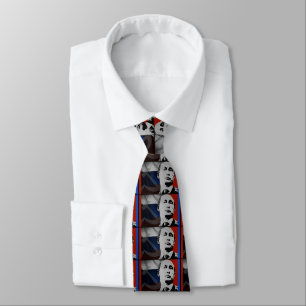 Putin with Russian Flag Tie