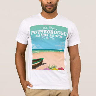 Putsborough Sands Beach Devon travel poster T-Shirt